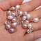 10 Pcs Natural Pearl Pendants - Rice Shape Cultured Freshwater Mixed Color Pearl Bead Pendant Charms for Jewelry Making
